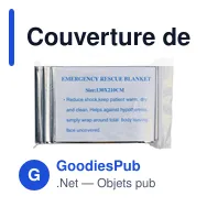 Couverture de survie personnalisable avec logo - modèle Cecilia - Miniature 2