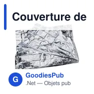 Couverture de survie personnalisable avec logo - modèle Cecilia - Miniature 4