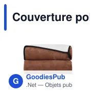 Couverture polaire corail personnalisable 120 x 150 cm avec logo - Polaire - Miniature 3