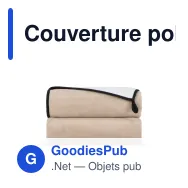 Couverture polaire corail personnalisable 120 x 150 cm avec logo - Polaire - Miniature 5
