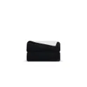 Variante Noir - Couverture polaire corail personnalisable 120 x 150 cm avec logo - Polaire