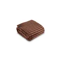 Variante Marron foncé - Couverture personnalisable en polaire recyclée 130 x 170 cm avec logo - Sagaform Esther