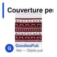Couverture personnalisable en polyester 260 g/m² avec logo - Michelle - Miniature 3