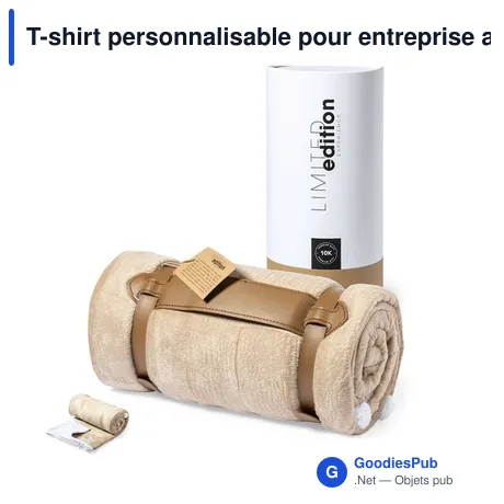 T-shirt personnalisable pour entreprise avec logo