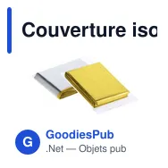 Couverture isotherme personnalisable Mithak avec logo - Miniature 1