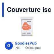 Couverture isotherme personnalisable Mithak avec logo - Miniature 2
