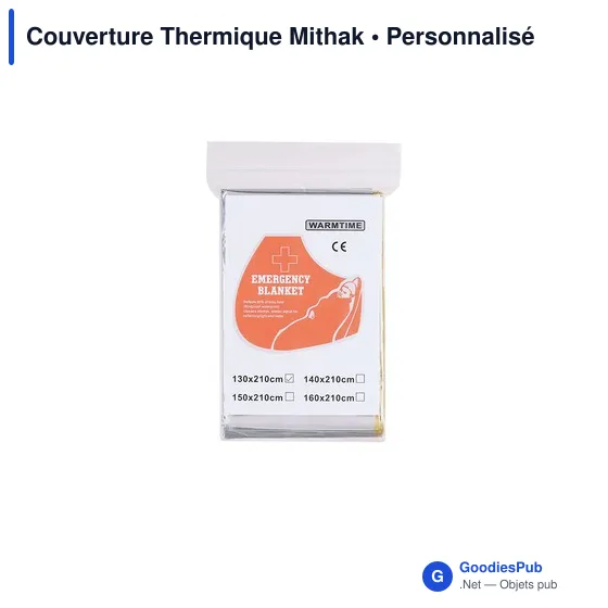 Couverture isotherme personnalisable Mithak avec logo - Image 2