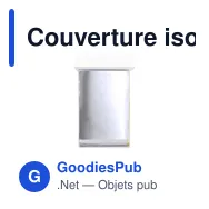 Couverture isotherme personnalisable Mithak avec logo - Miniature 6