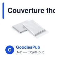 Couverture thermique personnalisable pour logo - Quint - Miniature 1