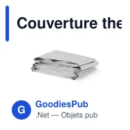 Couverture thermique personnalisable pour logo - Quint - Miniature 2