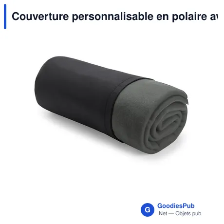 Couverture personnalisable en polaire avec logo - Thiago