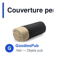 Couverture personnalisable en polaire avec logo - Thiago - Miniature 11