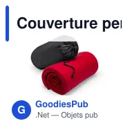Couverture personnalisable en polaire avec logo - Thiago - Miniature 12