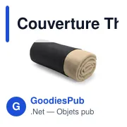 Couverture personnalisable en polaire avec logo - Thiago - Miniature 7