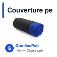 Couverture personnalisable en polaire avec logo - Thiago - Miniature 10