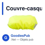 Couvre-casque réfléchissant personnalisable pour vélo - Horstavec logo - Miniature 1