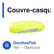 Couvre-casque réfléchissant personnalisable pour vélo - Horstavec logo - Miniature 4