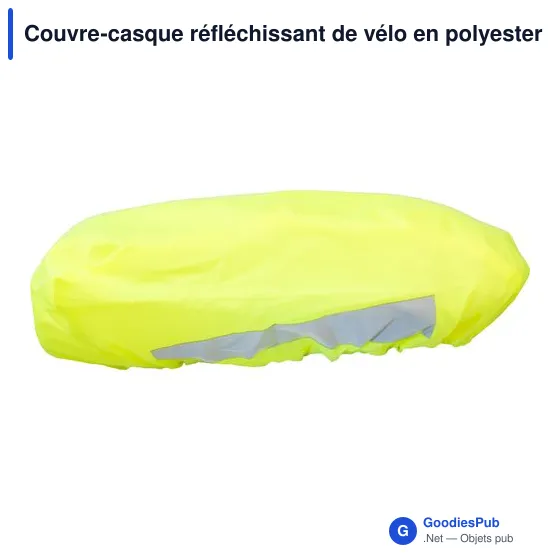 Couvre-casque réfléchissant personnalisable pour vélo - Horstavec logo - Image 4