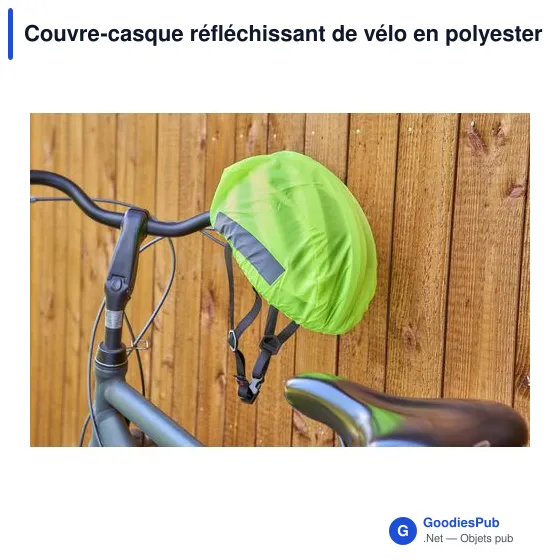 Couvre-casque réfléchissant personnalisable pour vélo - Horstavec logo - Image 6