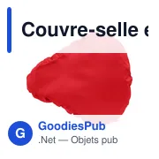Couvre-selle en polyester recyclé Xander - Miniature 1