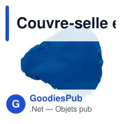 Couvre-selle en polyester recyclé Xander - Miniature 2