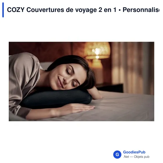 COZY Couvertures de voyage 2 en 1 - Image 12