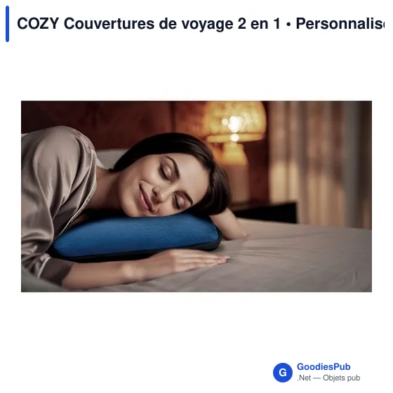 COZY Couvertures de voyage 2 en 1 - Image 5