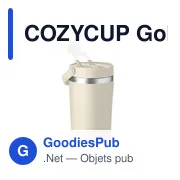 Gobelet double paroi personnalisable COZYCUP avec logo - Miniature 2
