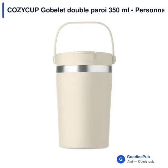 Gobelet double paroi personnalisable COZYCUP avec logo - Image 5