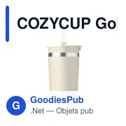 Gobelet double paroi personnalisable COZYCUP avec logo - Miniature 6