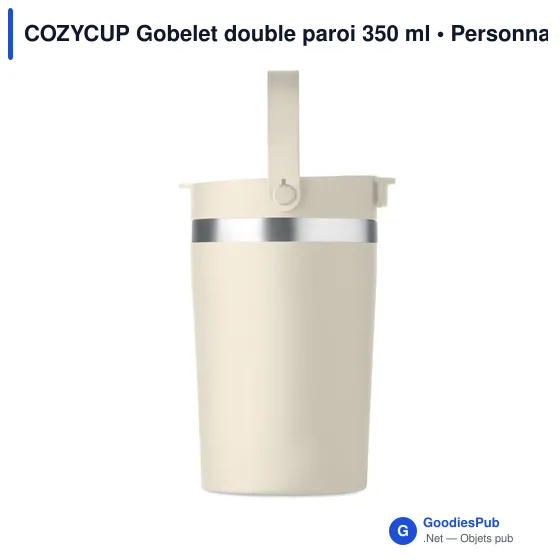 Gobelet double paroi personnalisable COZYCUP avec logo - Image 6