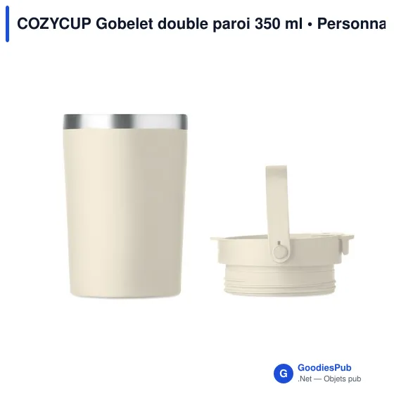 Gobelet double paroi personnalisable COZYCUP avec logo - Image 7