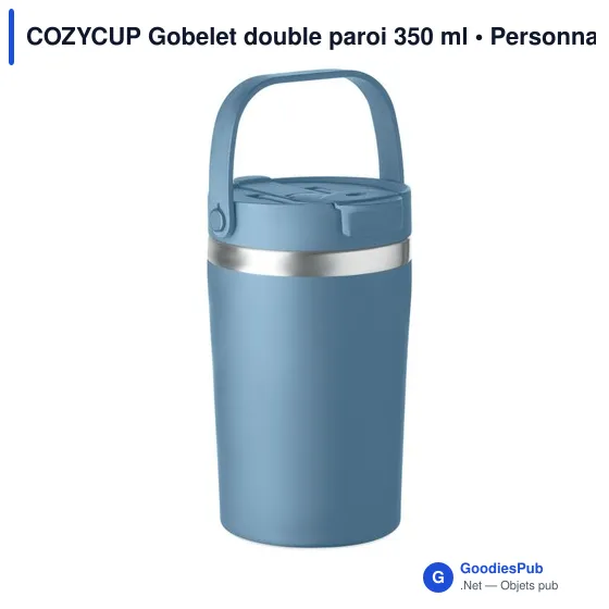 Gobelet double paroi personnalisable COZYCUP avec logo - Image 8
