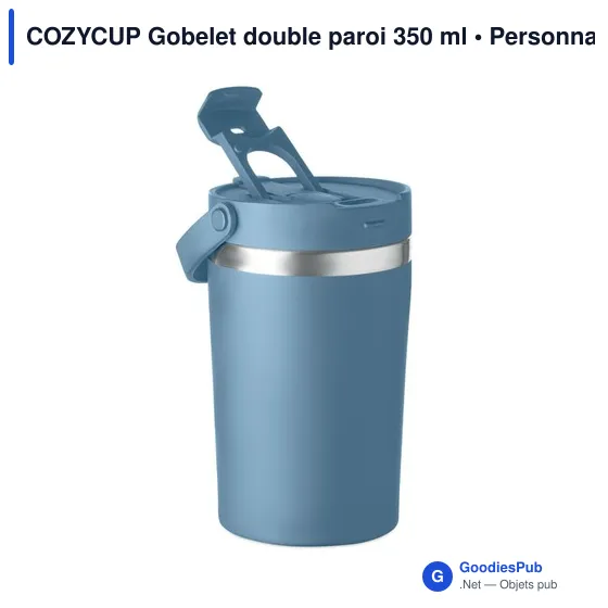 Gobelet double paroi personnalisable COZYCUP avec logo - Image 9