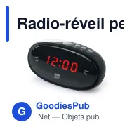 Radio-réveil personnalisable à tuner PLL avec logo - New One CR100 - Miniature 1