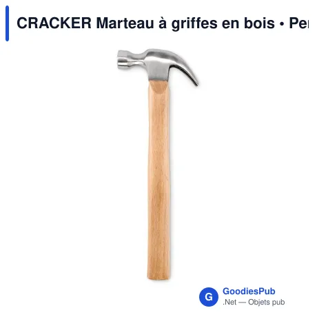 CRACKER Marteau à griffes en bois