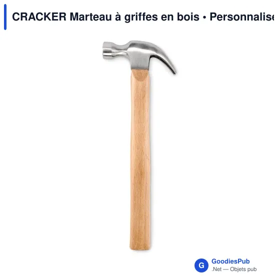 CRACKER Marteau à griffes en bois - Image 1