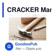 CRACKER Marteau à griffes en bois - Miniature 5