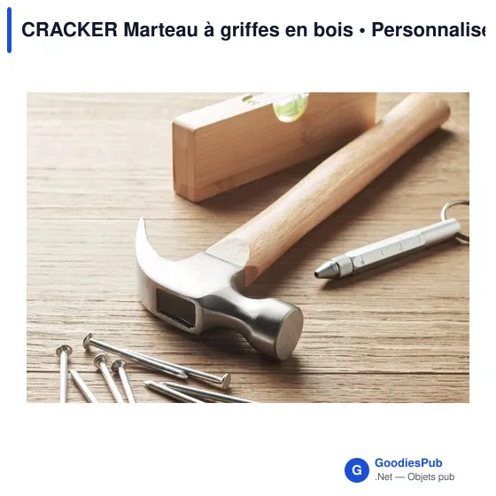 CRACKER Marteau à griffes en bois - Image 5