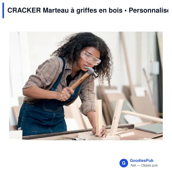 CRACKER Marteau à griffes en bois - Image 6