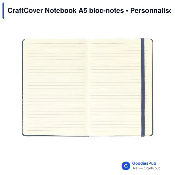 Carnet A5 personnalisable CraftCover avec logo - Image 2