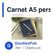 Carnet A5 personnalisable CraftCover avec logo - Miniature 4