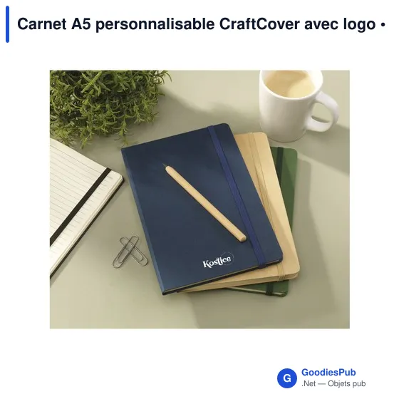Carnet A5 personnalisable CraftCover avec logo - Image 4
