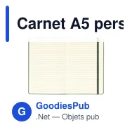 Carnet A5 personnalisable CraftCover avec logo - Miniature 6