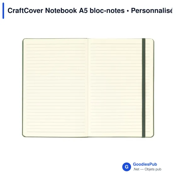 Carnet A5 personnalisable CraftCover avec logo - Image 6