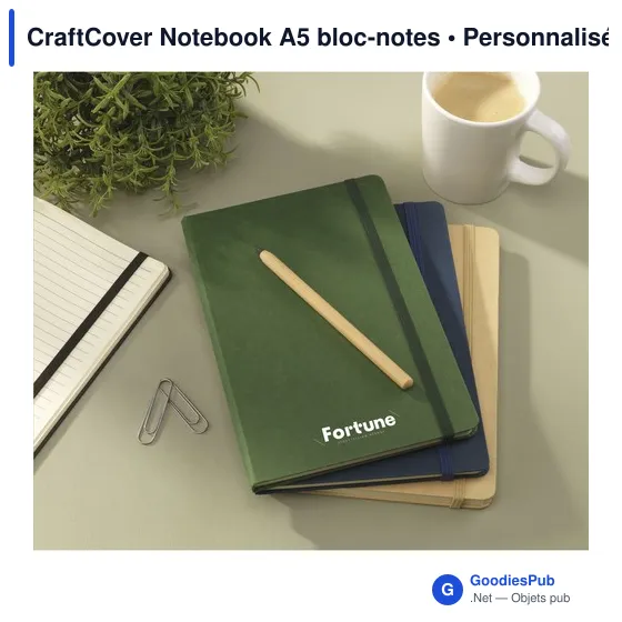 Carnet A5 personnalisable CraftCover avec logo - Image 8