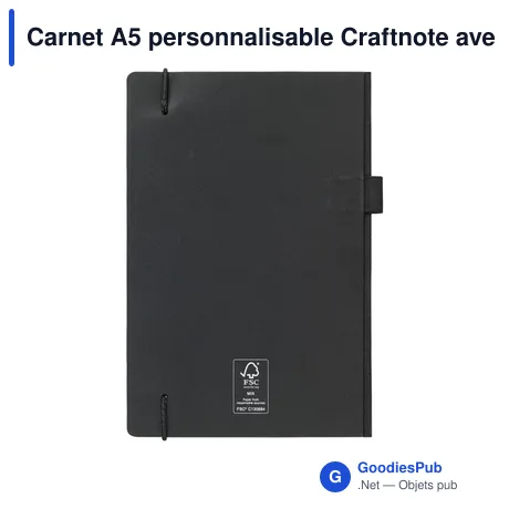 Carnet A5 personnalisable Craftnote avec logo