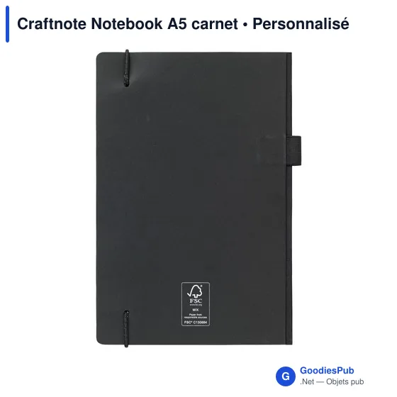 Carnet A5 personnalisable Craftnote avec logo - Image 1