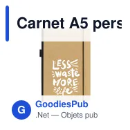 Carnet A5 personnalisable Craftnote avec logo - Miniature 12