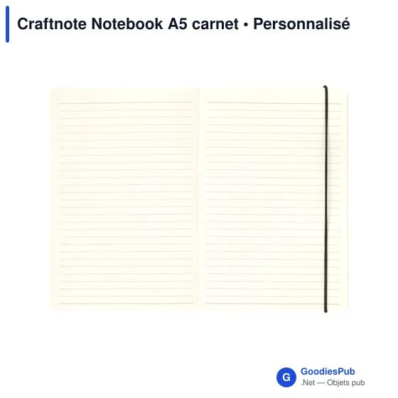 Carnet A5 personnalisable Craftnote avec logo - Image 3